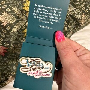Disneyland Paris Walt’s Restaurant 2024 LE Pin Matchbook Case